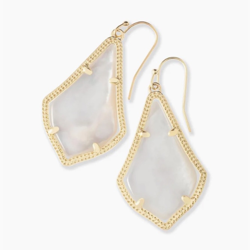 Kendra Scott Alex Ivory Mother of Pearl Earrings